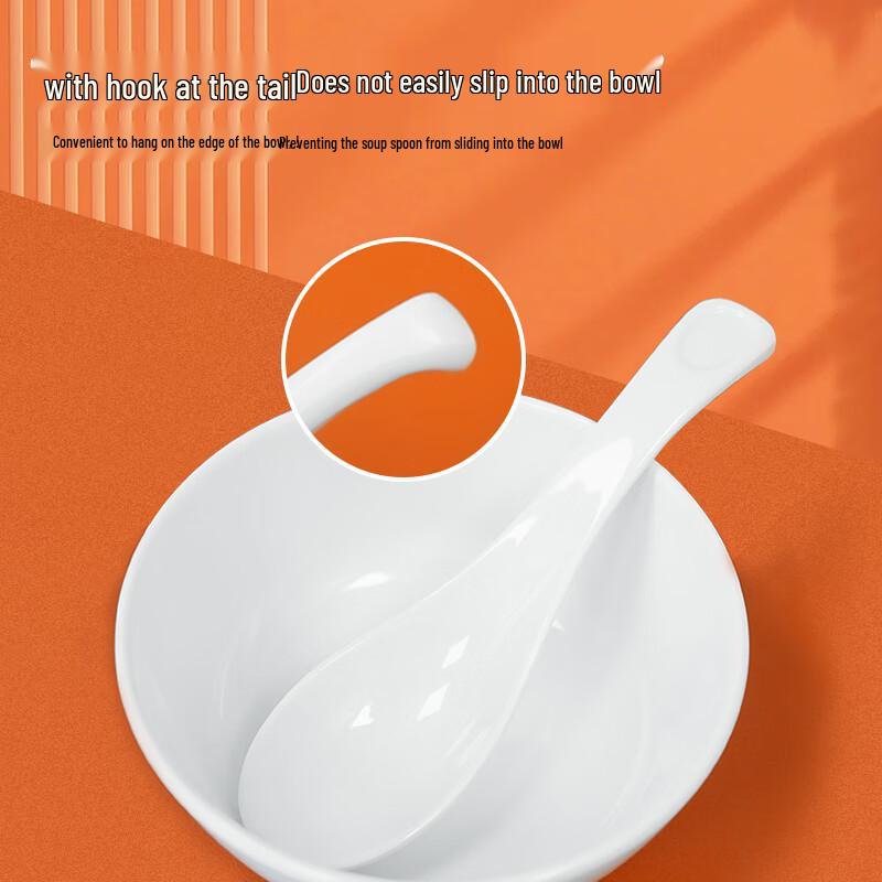JINWANFU Commercial Melamine Korean Soup Spoon