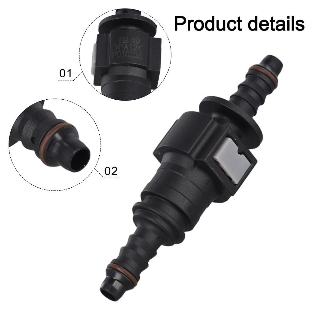 Szybkozłączka przewodu paliwowego do gumowych węży o średnicy wewnętrznej 8 mm i nylonowych rurek 6,35 mm