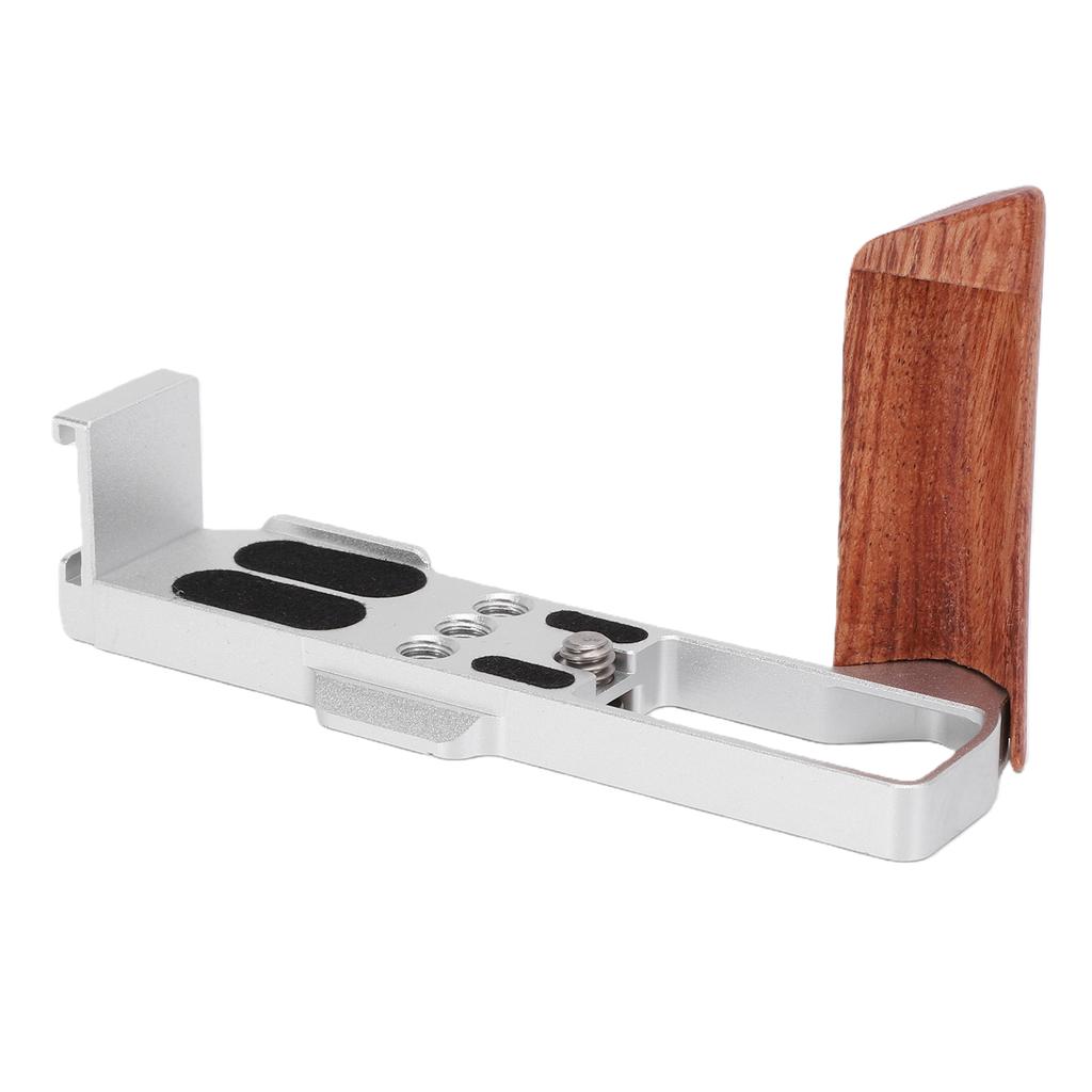 Wooden L Shape Handle Grip Fit for G7XII G7XIII Camera with Quick Release Baseplate Hand Grip Holder