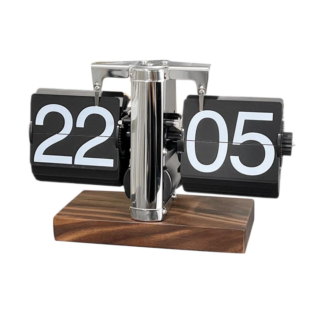 Flipklocka Retro Mekanisk Flipklocka för Sovrum Skrivbord Vardagsrum