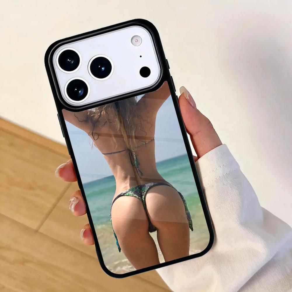 Beach Booty Bikini Girl Mobile Phone Case for IPhone 17 AIR 16pro Max 15 14 13 12 11 Bumper Cover