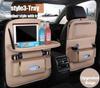 Multi-pocket Car Seat Back Hanging Organizer Bag Universal Auto PU Leather Storage Holder Bag Foldable Shelf