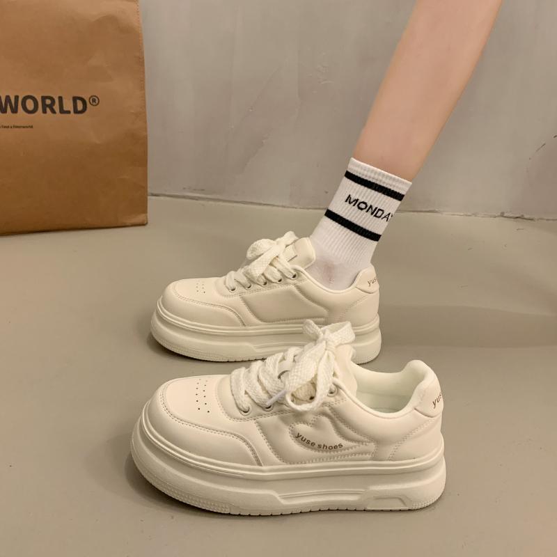 2025 Women's Sneakers Spring Autumn Fashionable Casual Thick Soled Shoes Comfortable Height-increasing Platform Soles for Women