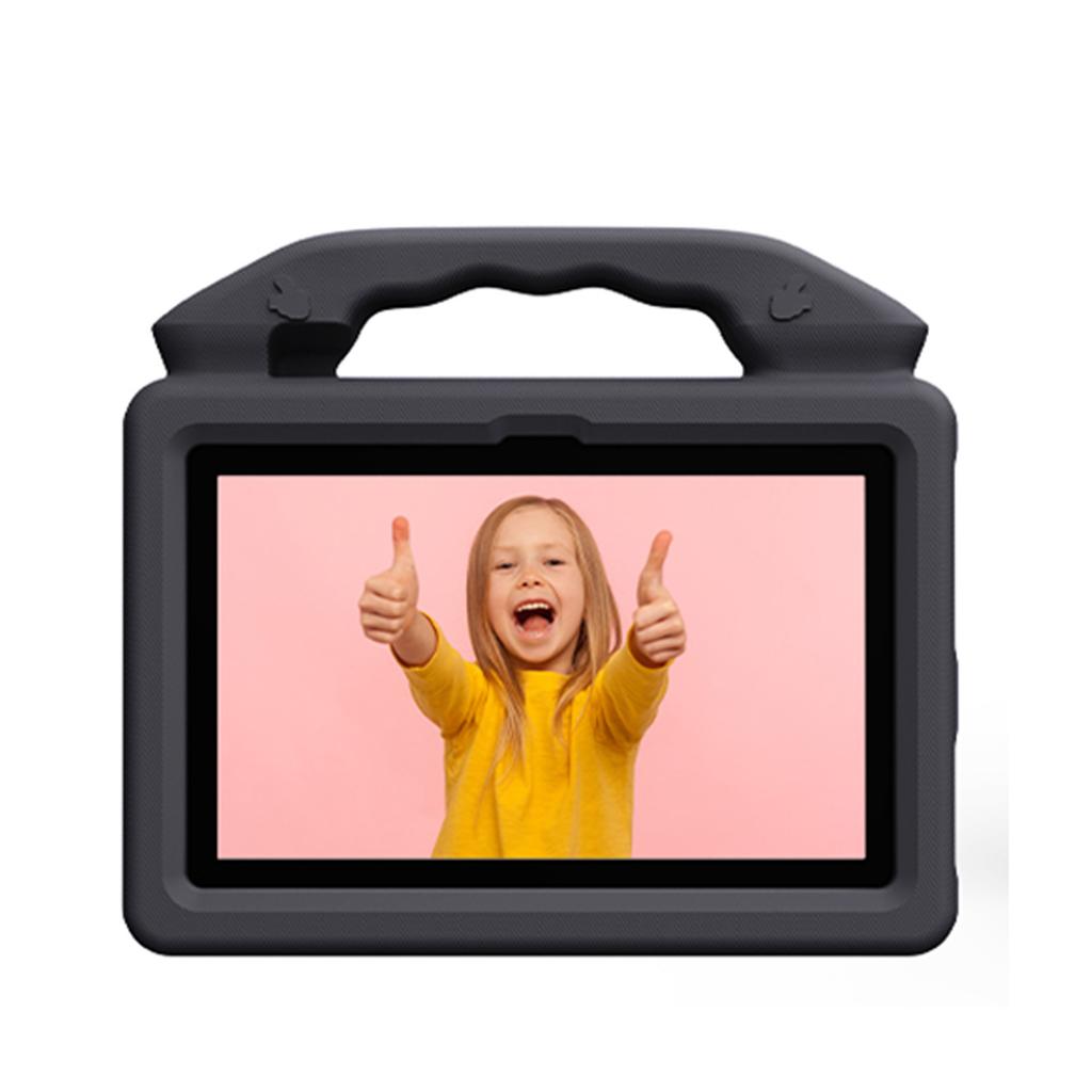 Tablet Case Lightweight Shockproof Kid Friendly Cover with Handle and Kickstand Fit for Kindle Fire HD7 (2022) Black