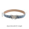 Verstellbare Schmetterlingsförmige Schnalle Dünner Taillengürtel Y2K-Stil Gürtel Hot Girls Frauen Taillengürtel für Mantel Röcke Jeans