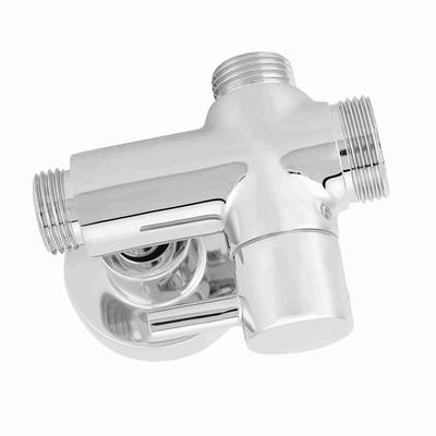 G1/2\" Copper Round Bathroom Shower Diverter Separator Wall Mounted with Base Accessories