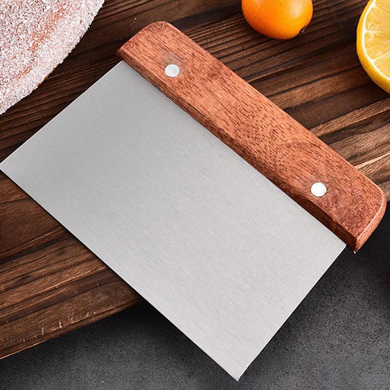 Stainless Steel Bread Cutter, Dough Scraper & Sandwich Cutter, Multi - use Essential Bread Baking Accessories