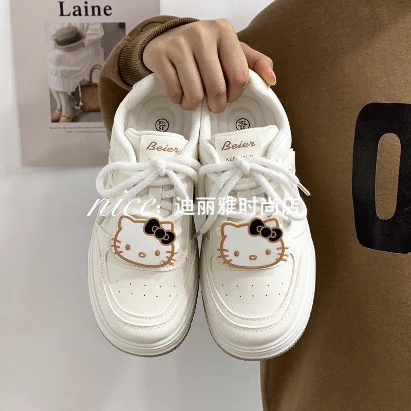 Autumn and winter cute big head white shoes children's shoes platform 2025 new versatile bread shoes sports and leisure board shoes