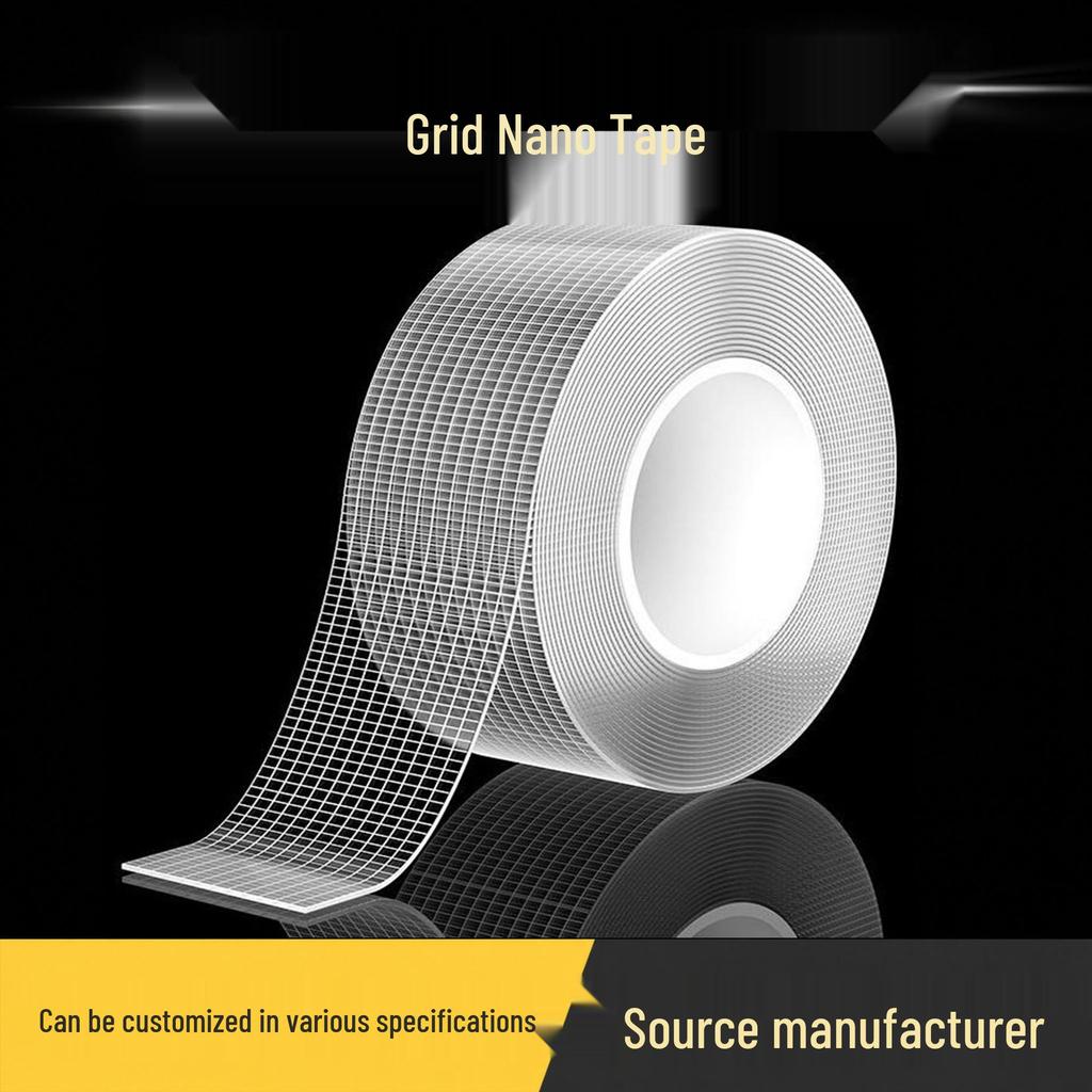 Grid Nano Double-Sided Transparent Adhesive Tape - Upgraded Strong, Traceless, Waterproof Fixation