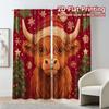 Flat Printing Jit Curtains Without Rod Festive Calf Curtain Fabric Outdoor Decorations Set Of 2 Modern Made Polyester Washable