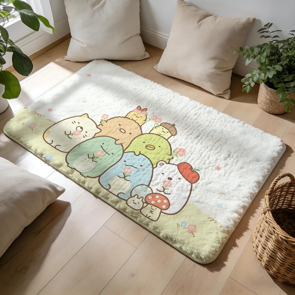 Kwaii Anime SSumikko Gurashi Floor Mat Soft Flannel Absorbent Mat Non-Slip Rug Home Bedroom Bathroom