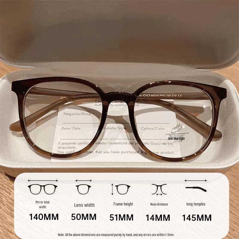 Trendy Unisex Korean-Style Myopia Glasses with High-End Anti-Blue Light Frames