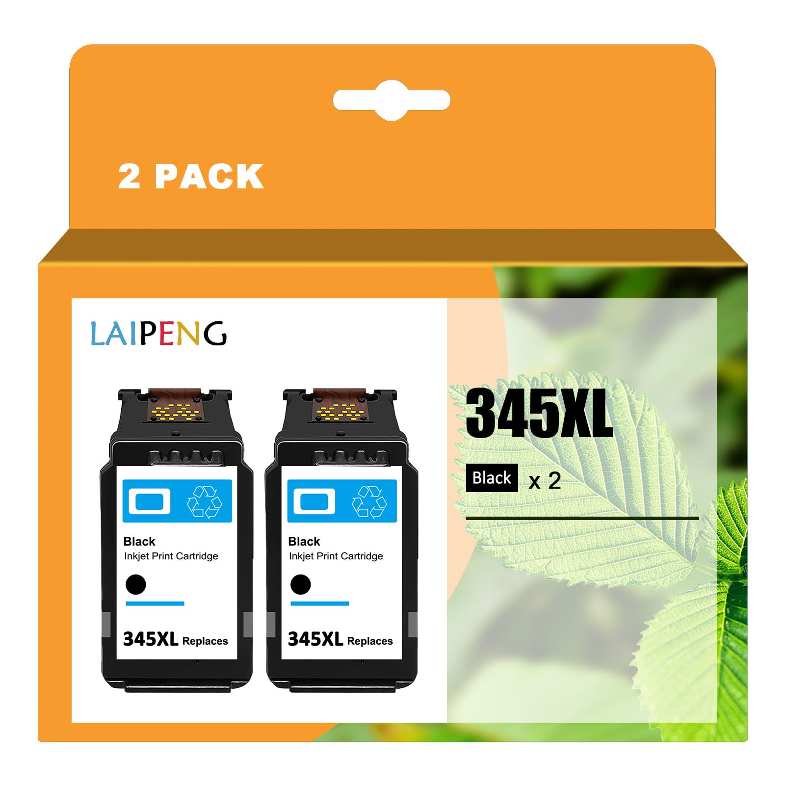 

LAIPENG Refurbished Canon 345 Compatible Ink Set of with Latest IC High Individually and Remaining Ink Compatible with PIXUS and TR4530 Black BC-345XL чорний