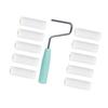 A03F-Reusable Foam Paint Roller Cleaning Equipment 652F Sponge Roller Set With Finger Support 10 Brushes