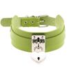 Heart Choker Necklace For Women lock Collar Leather Chockers Goth Punk Jewelry