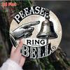 Retro Ring Bell Metal Sign Vintage Aluminum Plaque Wall Decor