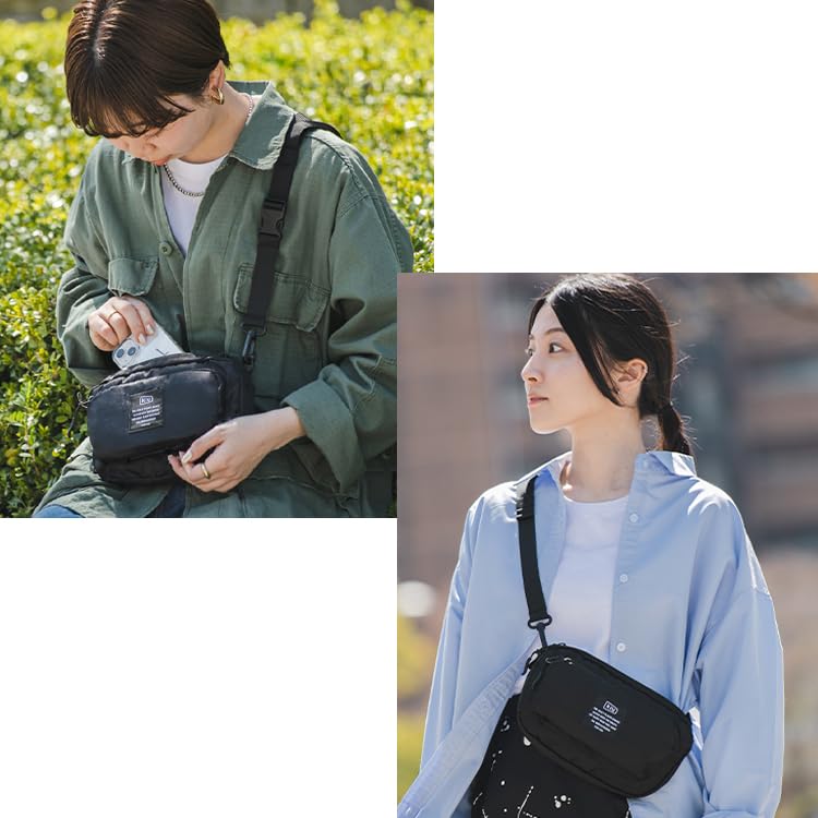 KiU 300D Front Pocket Mini Shoulder and Perfect for Outdoor and Bag, Water-Repellent Waterproof, Activities, Festivals, Casual, Cute, Stylish, Unisex,