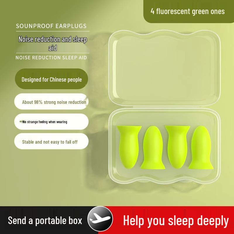 Sleep Sound Earplugs: Comfortable, Soundproof, Noise-Reducing Ear Muffs for Dorm Use.