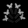 6PCS Popular Handmade Wedding Hair Pins Bridal Crystal Pearl Flower Hair Clip Bridal Hair Jewelry Accessories