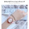 TUOTISI Girls Quartz Watch Round Face Arabic Numerals Analog Water-Resistant Pink Ladies Cute Student