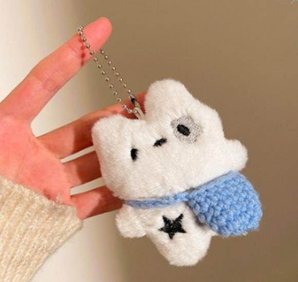 Cartoon Plush Keychains & Girls' Bag Accessories - Small, Versatile Gifts