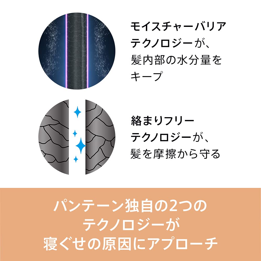 Pantene Effortless Shampoo 600mL [1.7 servings] Extra Large Refill, Complete Night Repair