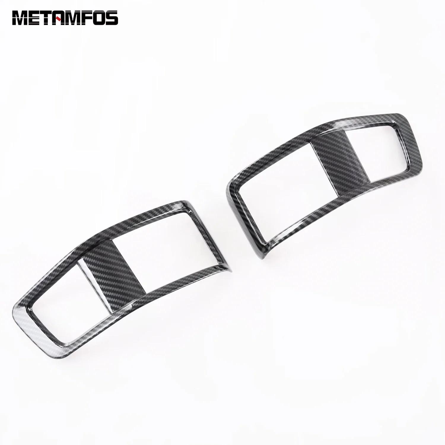 Side Front Air Condition Vent Outlet Cover Trim For Toyota bz4x    2024 2025 Carbon Fiber Frame Interior Accessories Carbon Fiber Plastic