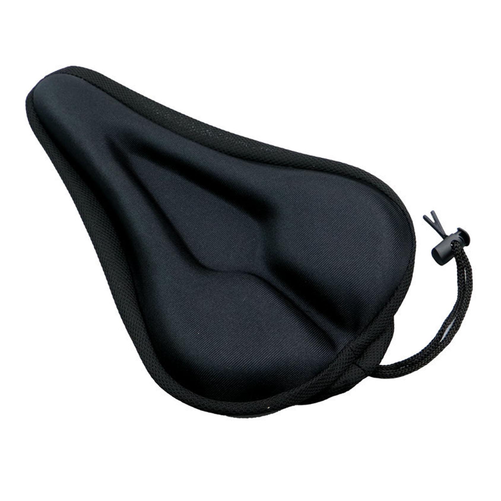 Bike Seat Cushion - Gel Padded Bike Seat Cover for Men Women Comfort, Extra Soft Exercise Bicycle Seat Compatible чёрный