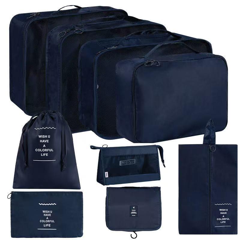 7-Piece Travel Storage Bag Set for Clothes and Underwear