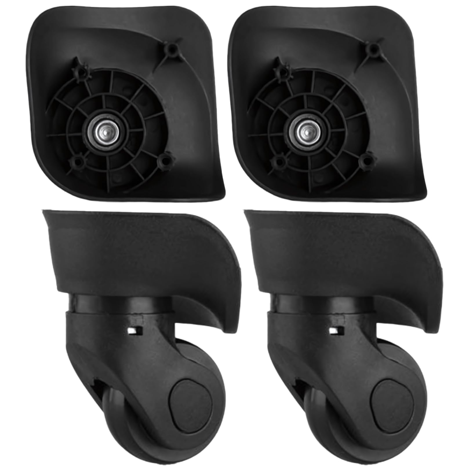 

PLEAVIT Suitcase Caster Replacement/Repair Wheels, Quiet, 360-Degree Rotation, Travel Bag Parts, W041-2, Large, 4 Pieces