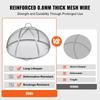 Firepit Spark Screen Lid, 40" Diameter, Outdoor Firepit Ring Cover Round Accessories, Fire Pit Metal Cover, Easy-Opening Stainless Steel Fire Ring