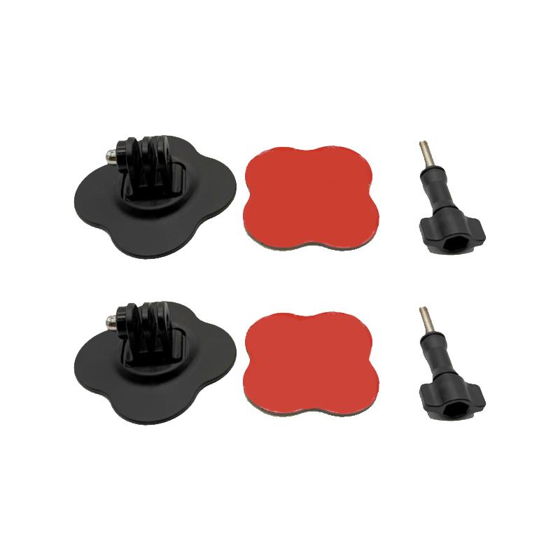 Universal Flexible Helmet Mount for GoPro 13 12 11 10 9 Insta 360 X3 X4 X5 DJI Curved Flat Adhesive Base Sports Camera Accessory