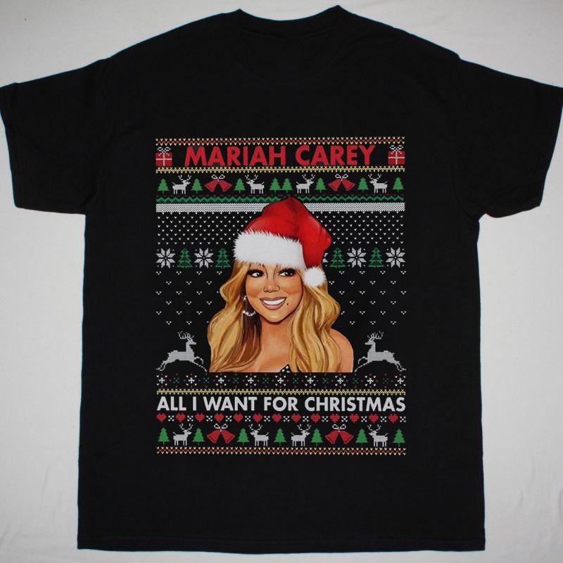 Mariah Carey Ugly Christmas T shirt  Full Size S-5XL Unisex T-Shirt S