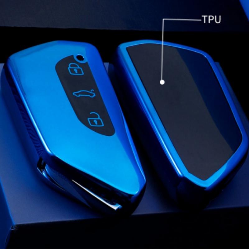 TPU Car Key Case Cover Shell Fob For VW Golf 8 ID4 For Skoda Octavia 4 A8 MK8 For Seat Leon Fr Mk4 Cupra Formentor 2023