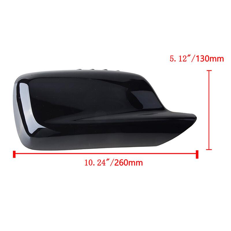 1PC Right RH Side Mirror Cover Cap For BMW E46 E65 750Li 325Ci 330Ci Gloss Black