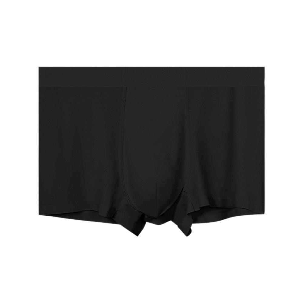 Solid Color Ice Silk Boxers Underpants Underwear for Men Fashion Men Boxer Briefs  Male