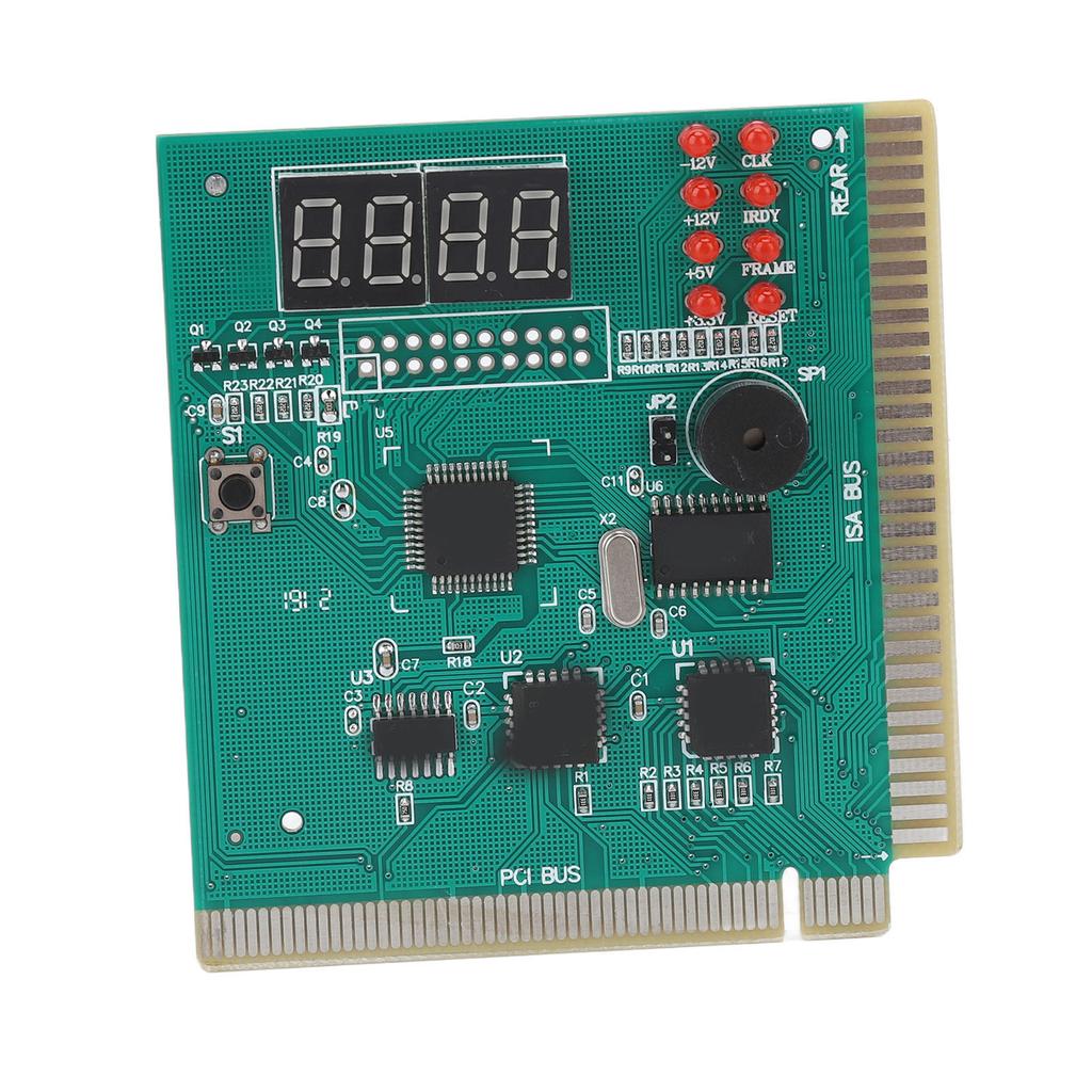 PC Diagnostic Card 4 Digit Standard PCI ISA Port Dual POST Code Display Desktop Diagnostic Card for PC Mother Board