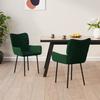 VidaXL Dining Chairs 2 Pcs Dark Green Velvet 344822