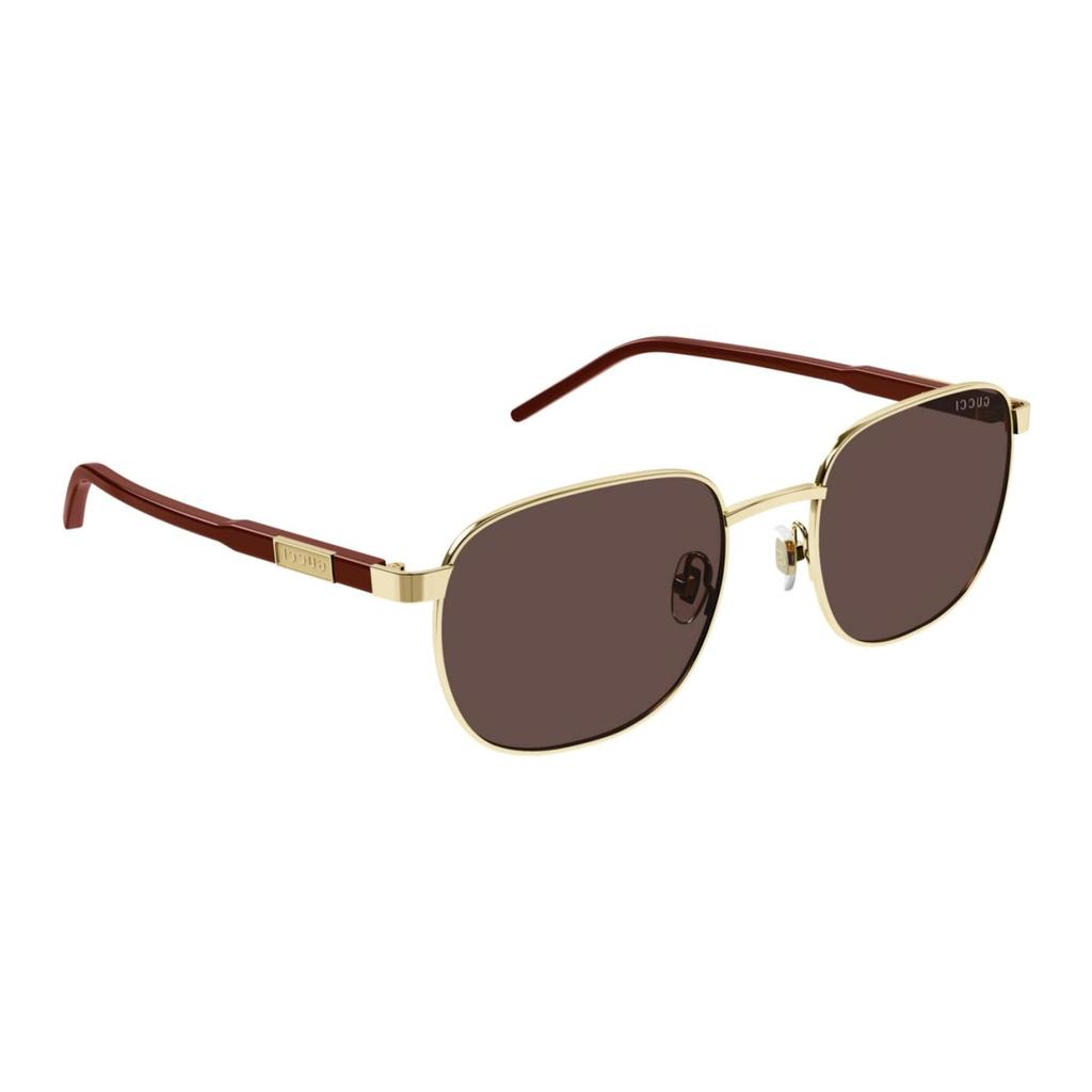 Gucci Full Frame Square Sunglasses Men sunglasses Gold GG1799S