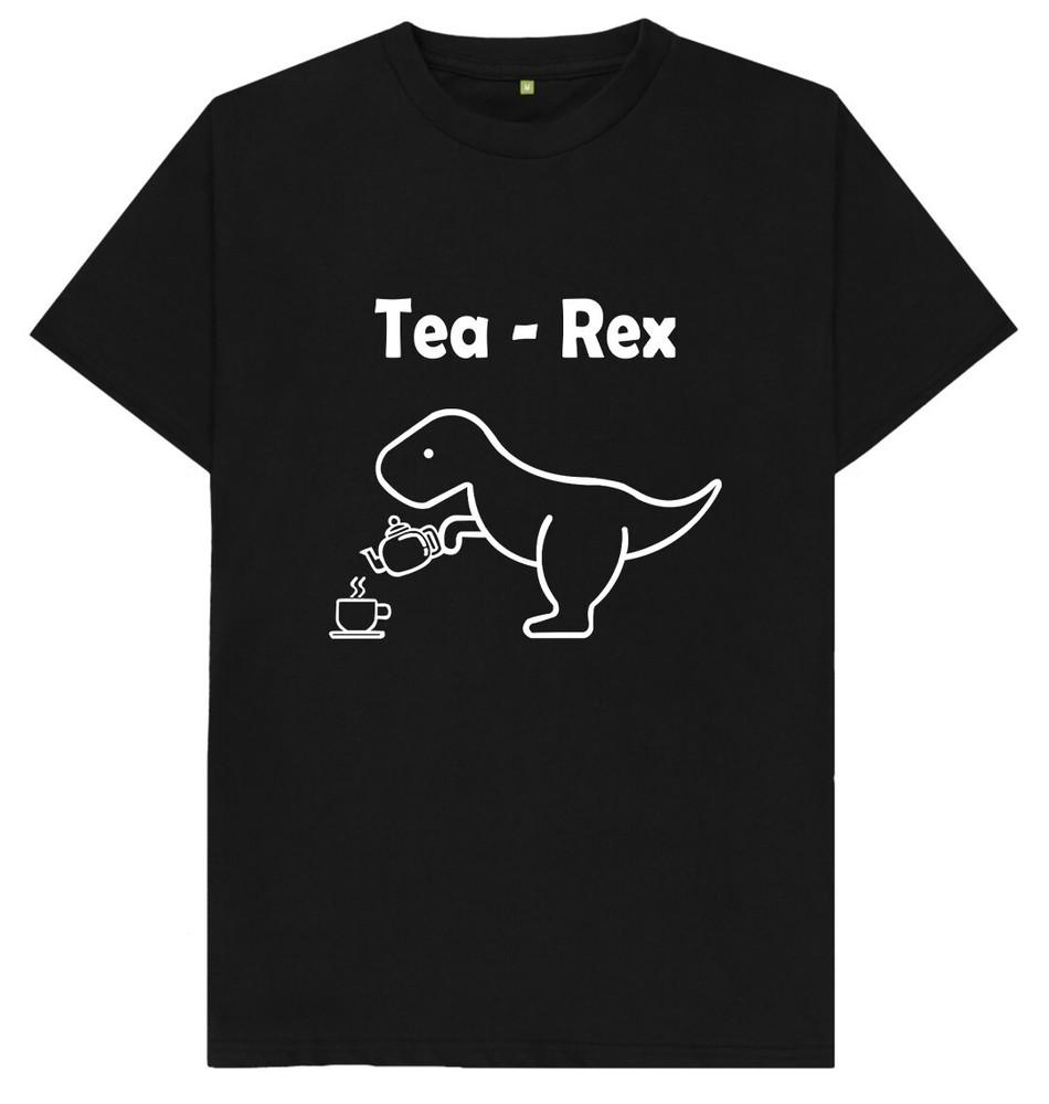 Tea Rex Funny Joke Humour Dinosaur T Shirt
