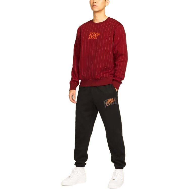 New Nike SportswearClub SS25 Sweatshirt Men's Red HJ2158-677