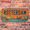 D Flat Pc Vintage Metal Plaque for Decorative Use Only Outdoor Sign  Wall Decor (cm Xcm) Rotterdam Aluminum Sign