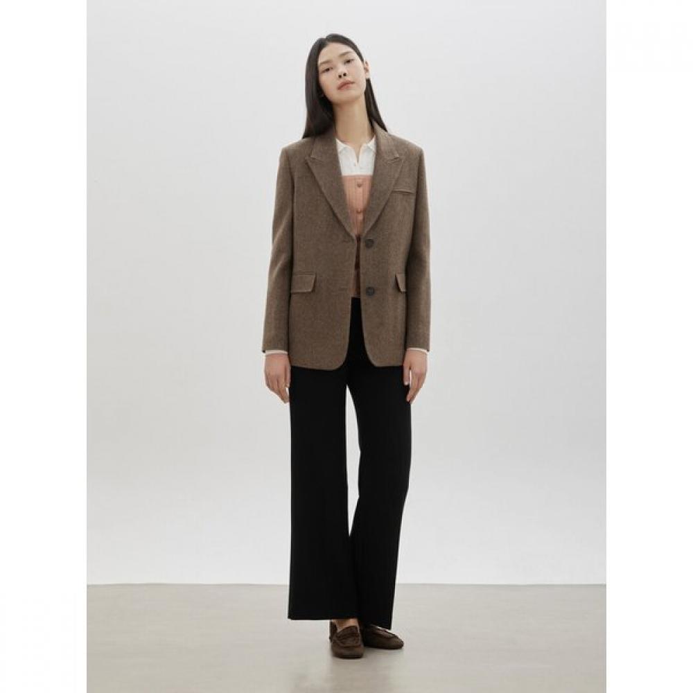 Cc Collect Wool Alpaca Blend Single Jacket C261msf102