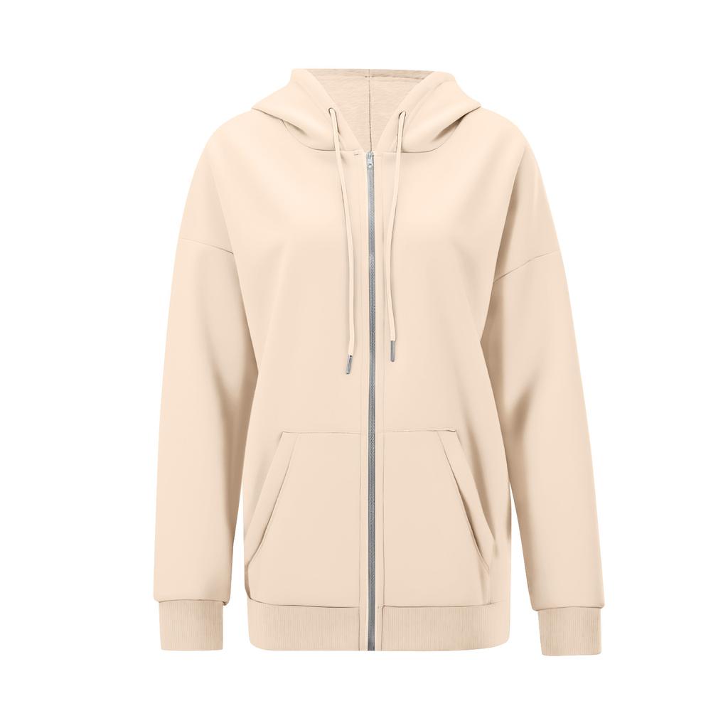 Womens Zip Up Hoodies Oversized Sweatshirts Fall Fashion Outfits Casual Jackets