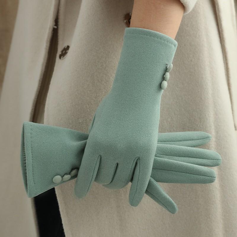 Windproof Touchscreen Gloves For Driving And Cycling, Winter Warmth, Student Thick Winter Fleece, Driving And Cycling In Winter.