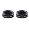 For NISSAN PATHFINDER -2025 Black Air Condition Knob Button Cover Decor Pair