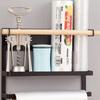 Iron+Wood Magnetic Refrigerator Storage Shelf Kitchen Tools Hanging Storage Rack