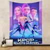 K-Pop Demonn Hunterss Anime Style Tapestry Home Bedroom Decoration Birthday Party Party Background Cloth