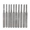 10pcs 2mm Cemented Carbide End Mill Engraving Bits Carving Drill SMT CNC PCB Cutter