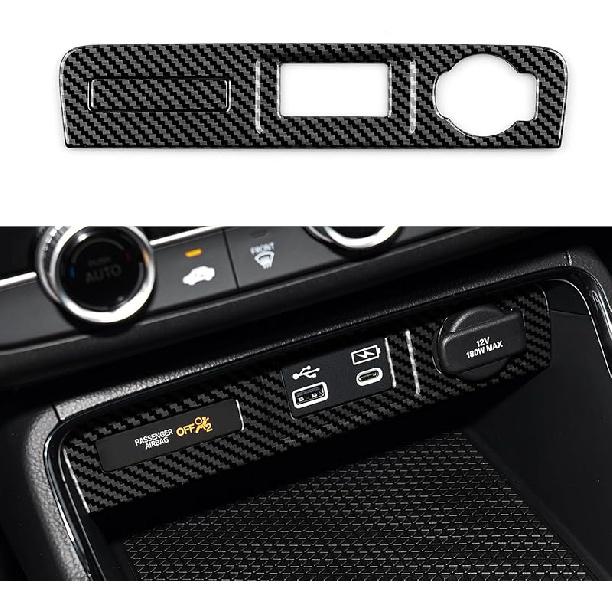Car Inner Door Handle Armrest Cover Decals for Honda CR-V  2024 Accessories CRV ABS Carbon Fiber Interior Stickers